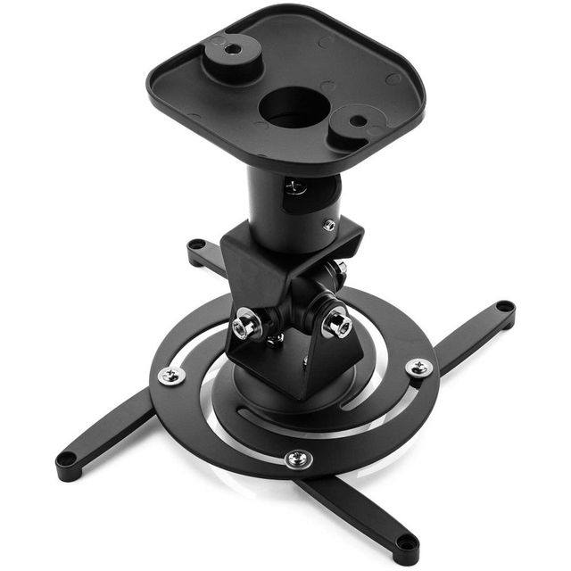 Techly ICA-PM 100BK Supporto per proiettore da soffitto rotante nero 22cm