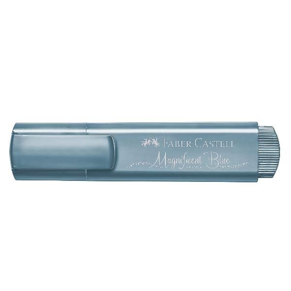 Faber-Castell Textliner 46 - Evidenziatore - blu magnificent metallizzato - inc…