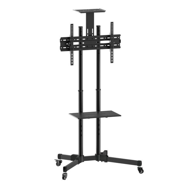 Techly ICA-TR16T Supporto TV mobile 37-70" fino a 50kg regolabile con 2 ripiani