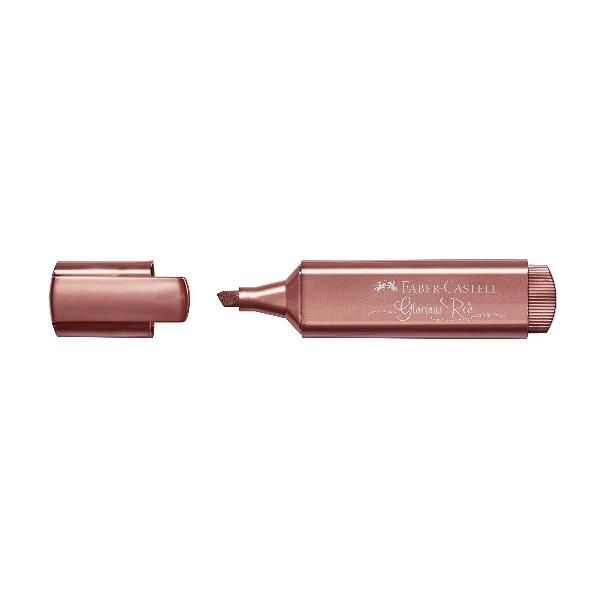 Faber-Castell Textliner 46 - Evidenziatore - permanente - rosso metallic glorio…