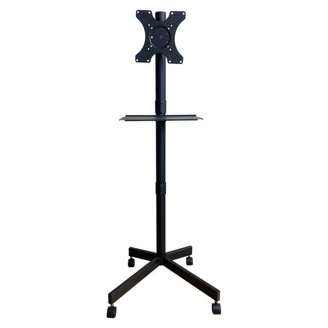 Techly ICA-TR201 Supporto TV mobile 32-60" fino a 40kg con ripiano AV regolabile