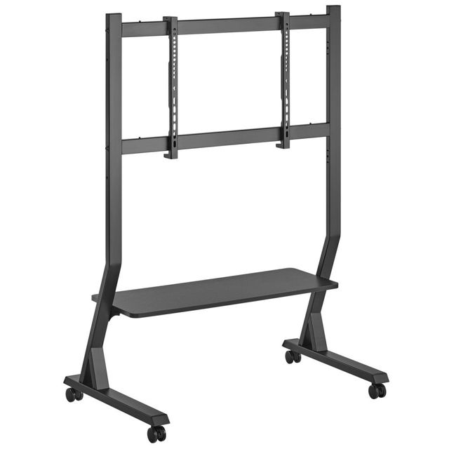 Techly ICA-TR325 Supporto TV mobile 45-90” fino a 60kg con ripiano AV regolabile