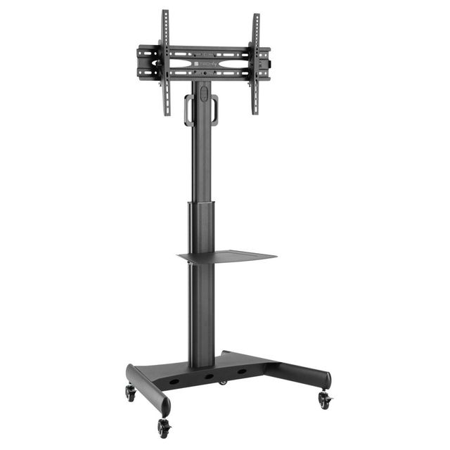 Techly ICA-TR35 Supporto TV mobile 32-65" fino a 35kg con ripiano AV regolabile