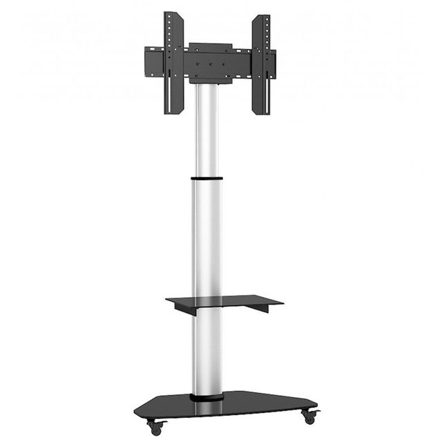 Techly ICA-TR3SL Supporto TV mobile 37-70" fino a 40kg regolabile con 2 ripiani