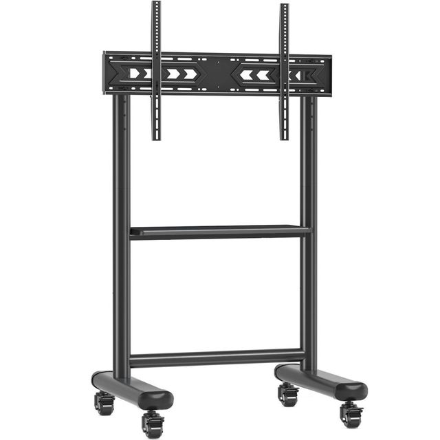 Techly ICA-TR533BK Supporto TV mobile 60-86” fino a 68kg con ripiano AV regolab…