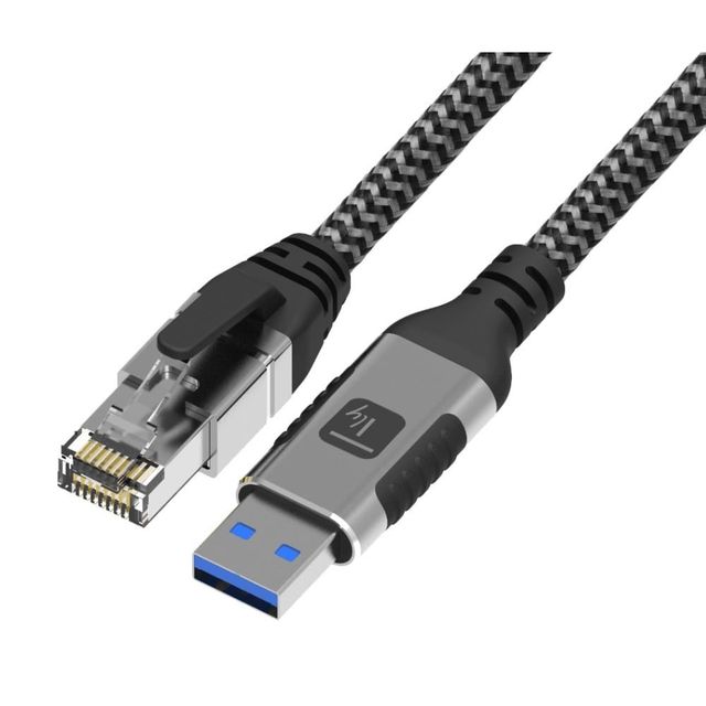 Techly ICOC U3A-RJ45-010 Adattatore/Cavo di rete USB-A a Gigabit Ethernet RJ45 …