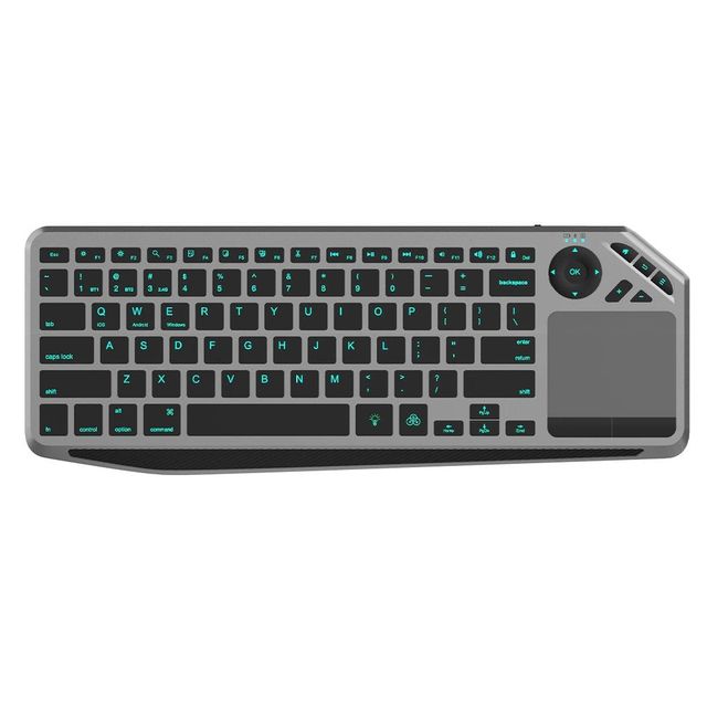 Techly ICTB9801TB Tastiera Wireless Bluetooth 2.4GHz USB con Touchpad LED
