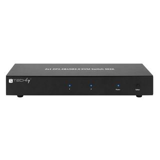 Techly IDATA DP-KVM2 Switch KVM 2x1 DisplayPort/USB 4K Dual-Video con USB 2.0