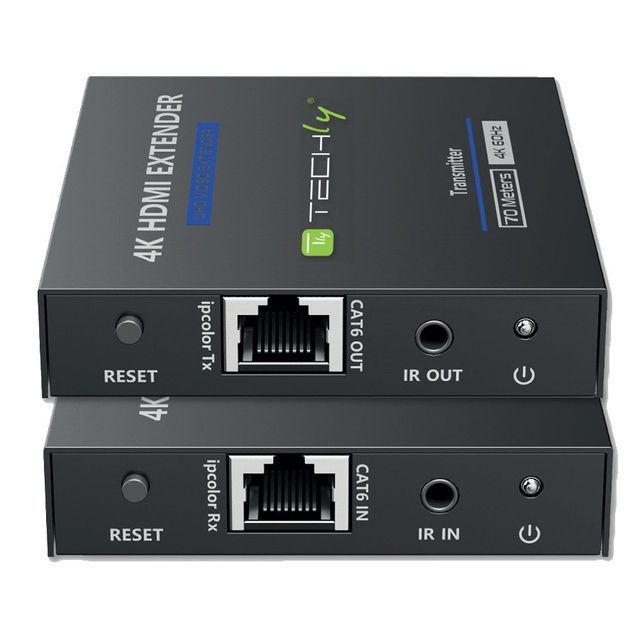 Techly IDATA EXT-565 Estensore HDMI 2.0 4K60Hz fino a 70m su Cat6 con IR