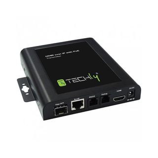 Techly IDATA EXTIP-VW Trasmettitore Extender HDMI su Cavo Ritorto, RJ45 PoE, fi…
