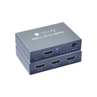 Techly IDATA HDMI-2138KT Switch HDMI 2.1 3x1 8K60Hz con Telecomando