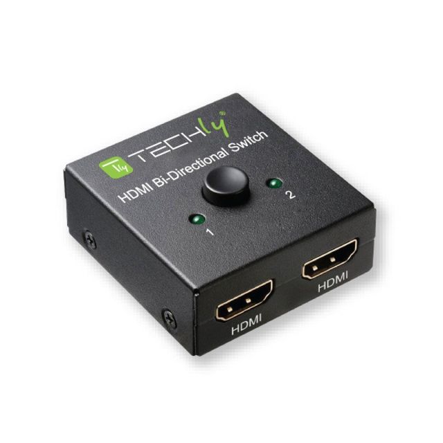 Techly IDATA HDMI-22BI2 Interruttore HDMI 2.0 2x1/1x2 4K60Hz Bi-Direzionale