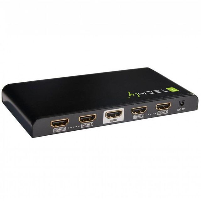 Techly IDATA HDMI-4K4 Splitter HDMI 1.4 4K@30Hz 1x4 attivo