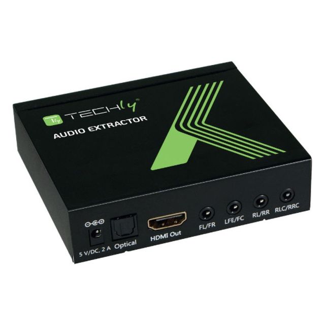 Techly IDATA HDMI-EA74K Estrattore audio SPDIF 5.1CH, analogico 3.5mm 7.1CH HDM…