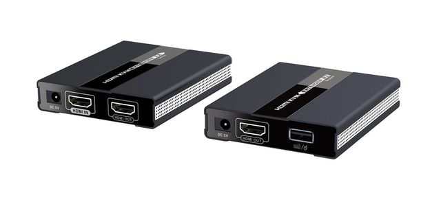 Techly IDATA HDMI-KVM60 Estensore KVM HDMI/USB 1080p60Hz fino a 60m su Cat6 PoC