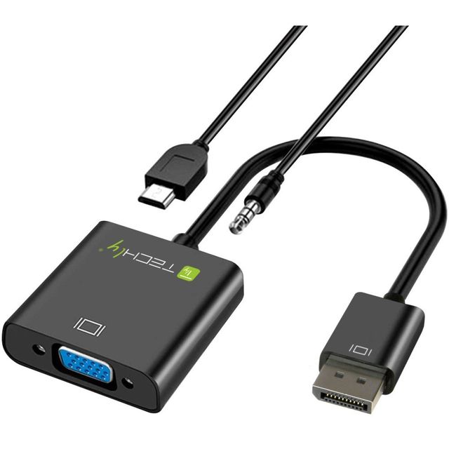 Techly IDATA HDMI-VGA2AU Adattatore HDMI a VGA D-sub 15 pin 1,8m