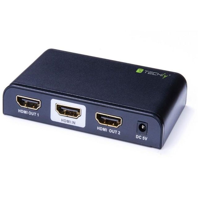 Techly IDATA HDMI2-4K2 Splitter HDMI 2.0 4K@60Hz 1x2 attivo