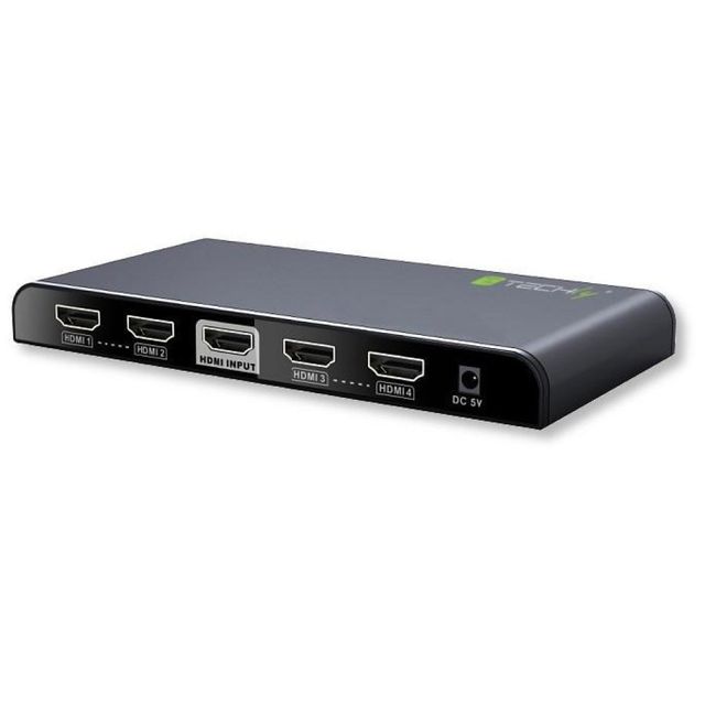 Techly IDATA HDMI2-4K4 Splitter HDMI 2.0 4K@60Hz 1x4 attivo