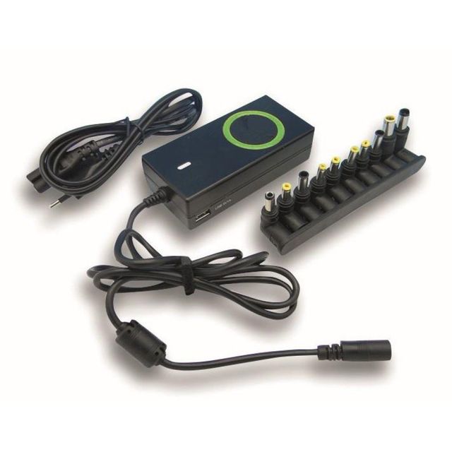 Techly IPW-NTS70WTY Alimentatore per laptop 70W/4.7A 15-19.5V 12 connettori DC