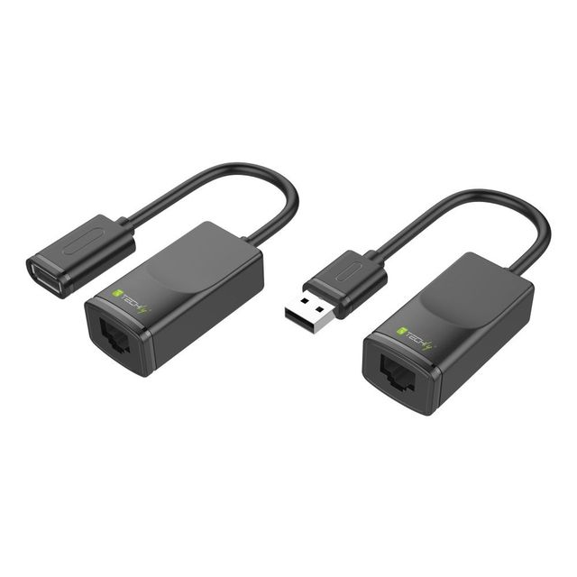 Techly IUSB-EXTENDTY2 Estensore USB fino a 60m su cavo di rete RJ45