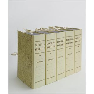 Faldone - legacci incollati - juta - 35 x 25 cm - dorso 15 cm - paglia - Brefio…