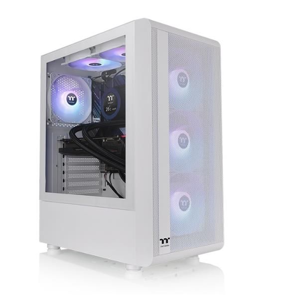 Thermaltake S Series S200 TG ARGB Snow - Mid tower - ATX - pannello laterale fi…