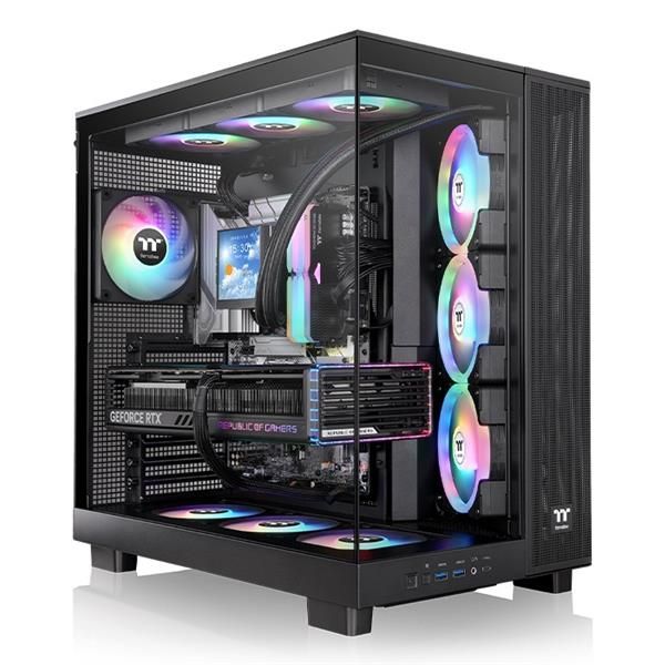 Thermaltake View 380 XL TG ARGB, Midi Tower, PC, Nero, ATX, micro ATX, Mini-ITX…