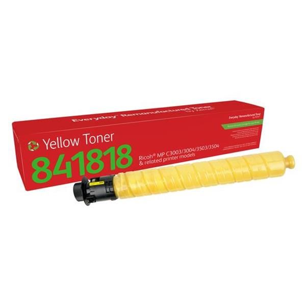 Toner rigenerato Everyday™ di Giallo compatibile con Ricoh 841818, Capacità sta…