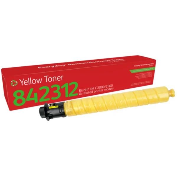 Toner rigenerato Everyday™ di Giallo compatibile con Ricoh 842312, Capacità sta…
