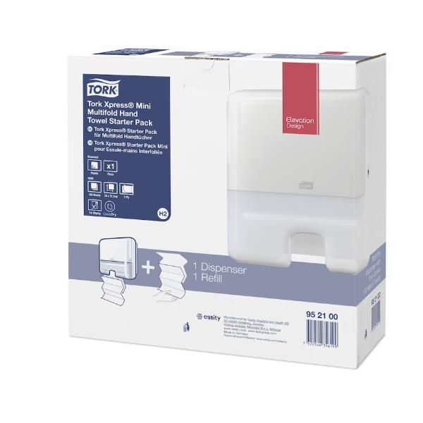 Tork Elevation Starter Pack H2 - Dispenser di carta asciugamani con asciugamani…