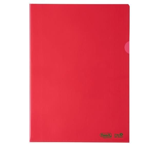 Favorit Cartelline colorate in polietilene Bio-based - rosso