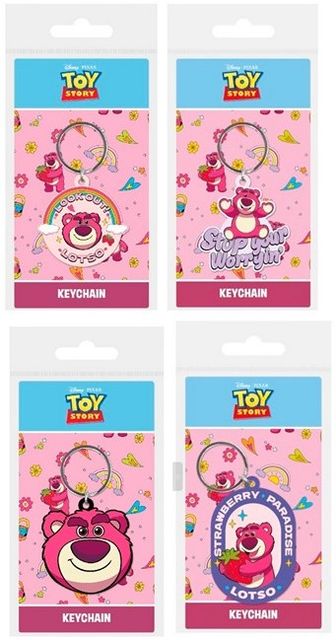 Toy Story Lotso Portachiavi 2D PVC 4 assortitis 7x12,5cm