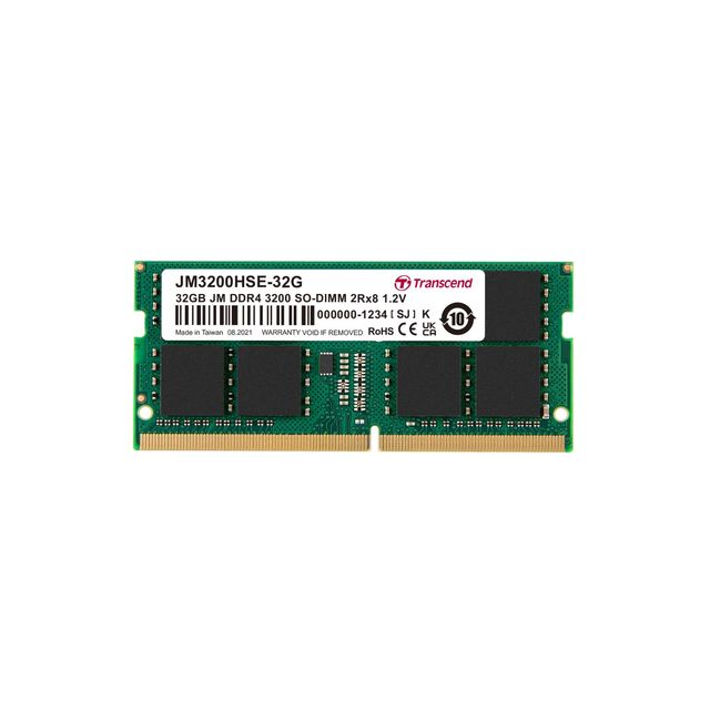 Transcend JetRAM - DDR4 - modulo - 32 GB - SO DIMM 260-pin - 3200 MHz / PC4-256…