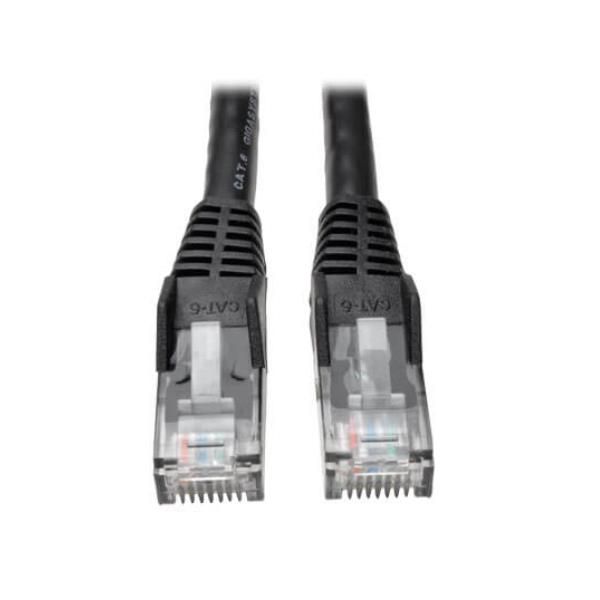 Tripp Lite 15ft Cat6 Gigabit Snagless Molded Patch Cable RJ45 M/M Black 15' - C…