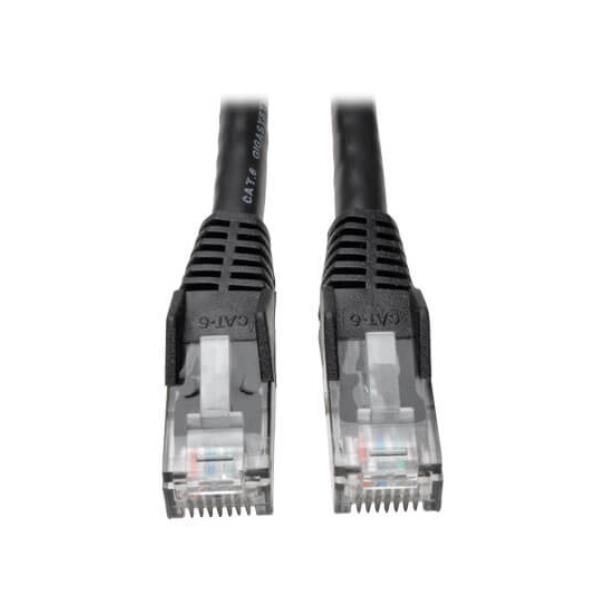 Tripp Lite 3ft Cat6 Gigabit Snagless Molded Patch Cable RJ45 M/M Black 3' - Cav…