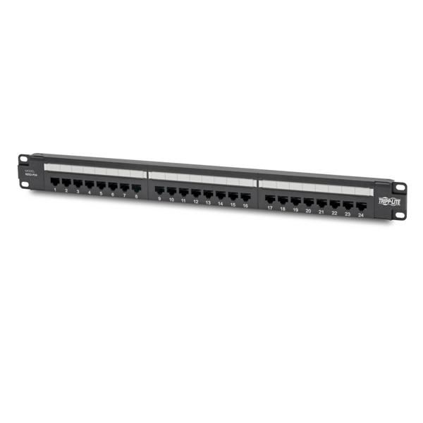 Tripp Lite Cat6 24-Port Patch Panel - PoE+ Compliant, 110/Krone, 568A/B, RJ45 E…