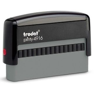 Trodat Printy 4916 - Timbro - autoinchiostrante - nero - testo personalizzabile…