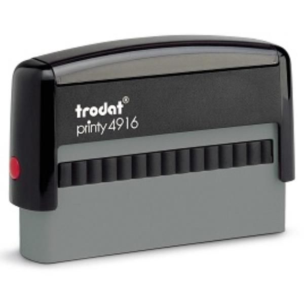 Trodat Printy 4916 - Timbro - autoinchiostrante - nero - testo personalizzabile…