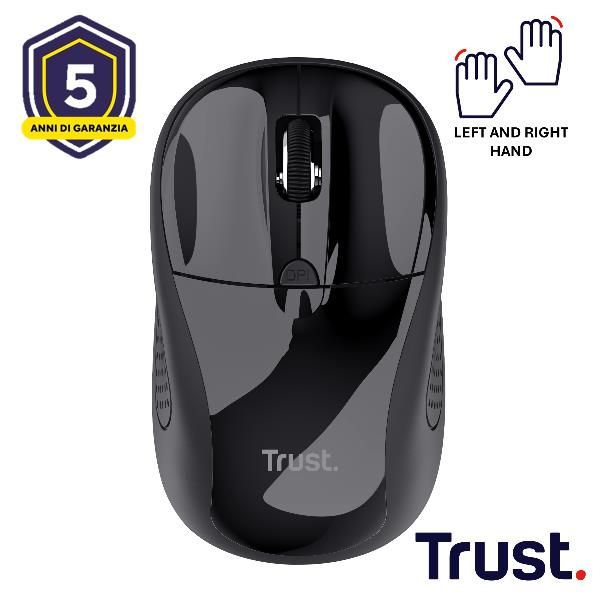 Trust - Mouse - per destrorsi e per sinistrorsi - ottica - 4 pulsanti - senza f…