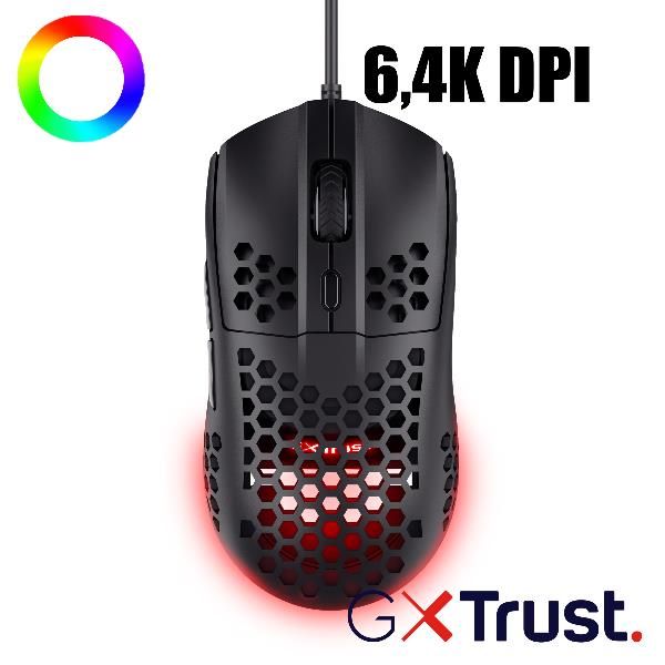 Trust HELOX MOUSE GAMING ULTRALEGGERO GXT 928 - NERO