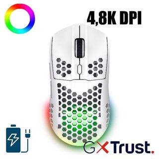 Trust MOUSE WIRELESS GAMING ULTRALEGGERO RGB 80 ORE AUTONOMIA RICARICABILE GXT …
