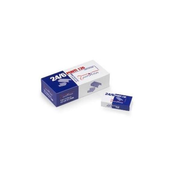 Turikan Top 126 - Punti metallici - 24/6 - 6 mm - acciaio zincato - pacco da 10…