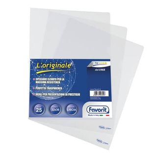 Favorit L’ORIGINALE - Cartella a L - per 220 x 300 mm - trasparente (pacchetto …