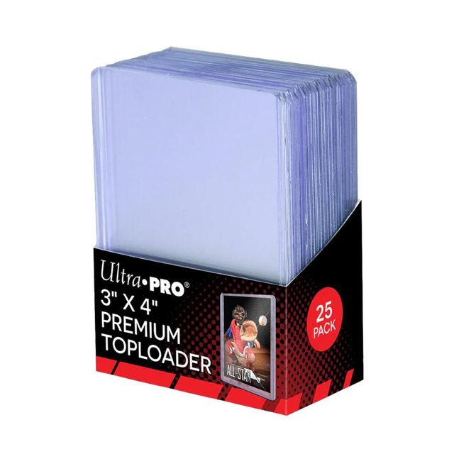 ULTRA-PRO 81145 - 25 TOPLOADER STANDARD - SUPER CLEAR PREMIUM