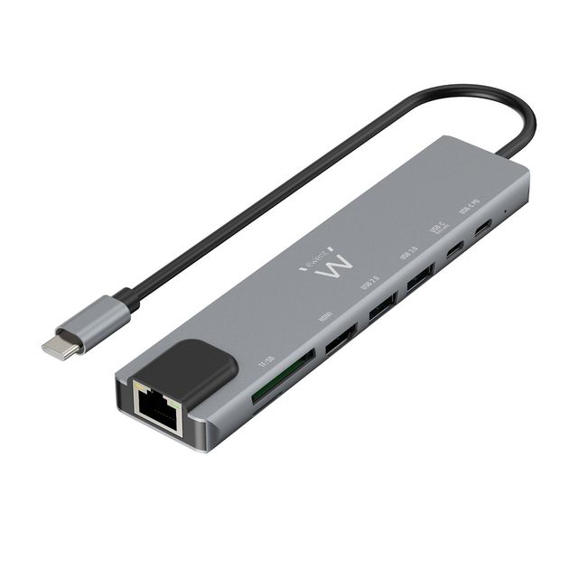 USB-C A DOCK MULTIPORTA 8IN1 - HDMI 4K - 87W - 1X USB-C PD - LAN - CARDREADER (…