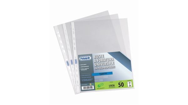 Favorit SUPERIOR - Busta trasparente - per 300 x 420 mm - trasparente (pacchett…