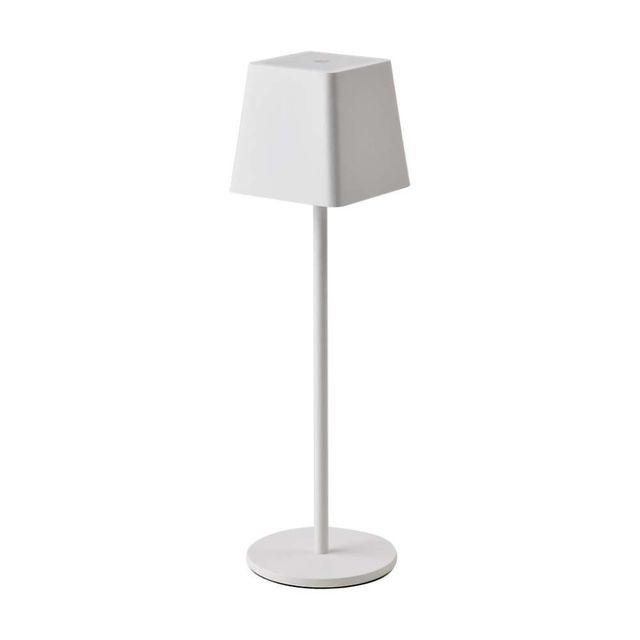 V-TAC LED 2W TABLE LAMP SQ 3000K WHITE BODY