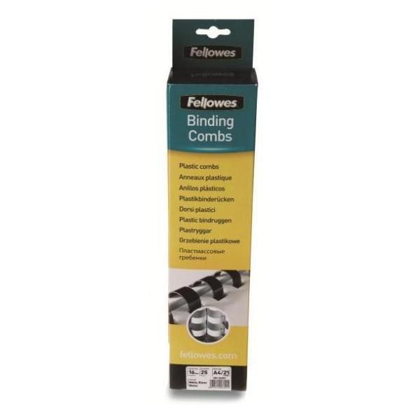 Fellowes - 8 mm - 21 anelli - A4 (210 x 297 mm) - 40 fogli - bianco - 25 pezzi …