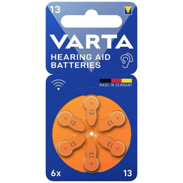 VARTA HEARING AID BATTERIES ACUSTICHE 13X6 BL1