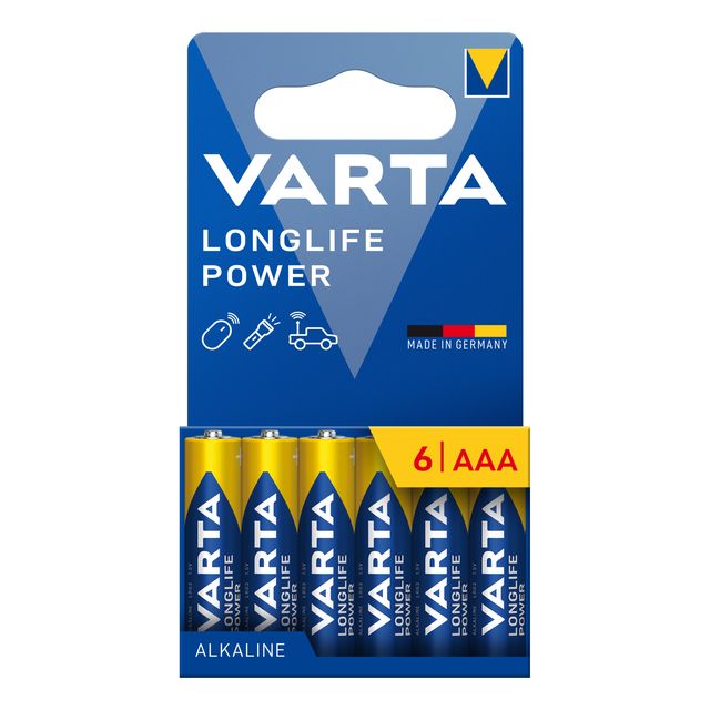 VARTA PILA LONGLIFE POWER MINISTILO AAA ALCALINA BL6